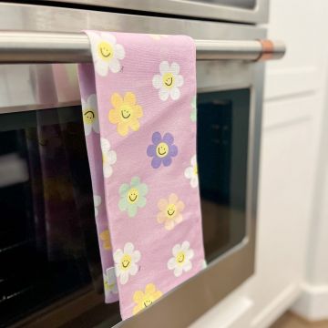 Happy Daisy Tea Towel